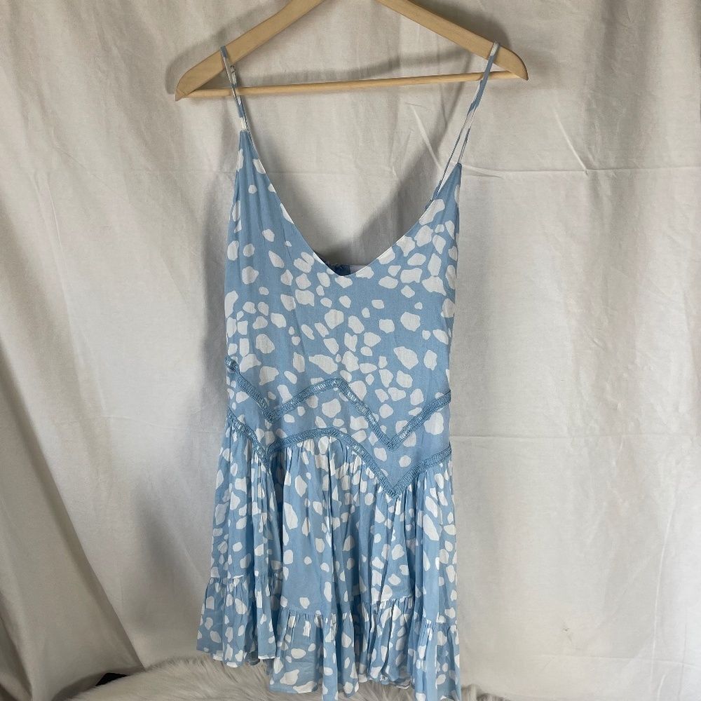 Skylar + Madison NWT Sky Blue‎ Cloud Print Sundress Sz M